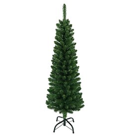 Kerstboom - Smalle Kunstkerstboom - 120 cm - metalen standaard