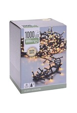 Microcluster - 1000 led - 20m - warm wit - Timer - Lichtfuncties - Geheugen - Buiten