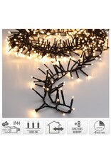 Maxi Cluster Kerstverlichting - 1200 led - 18m - warm wit - Timer - Lichtfuncties - Geheugen - Buiten