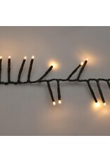 Maxi Cluster Kerstverlichting - 1200 led - 18m - warm wit - Timer - Lichtfuncties - Geheugen - Buiten