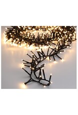 Maxi Cluster Kerstverlichting - 1200 led - 18m - warm wit - Timer - Lichtfuncties - Geheugen - Buiten