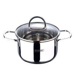 Pyrex Kookpan met Deksel - Ø16 cm - 1.7L - Inductie