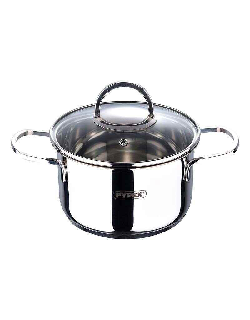 Pyrex Kookpan met Deksel - Ø16 cm - 1.7L - Inductie