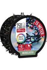 Micro Cluster met Haspel - 750 LED - 15 meter - met timer - multicolor