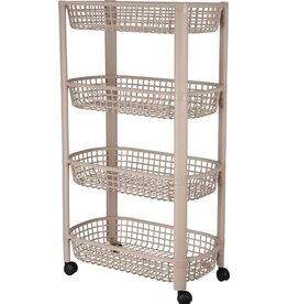 Keukentrolley 4 Wielen - Beige