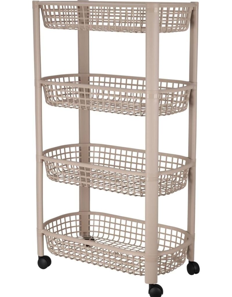 Keukentrolley 4 Wielen - Beige