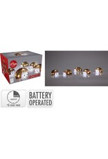 Kerstfiguur Acryl - Egels - LED - set van 5