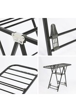 Ceruzo Wasrek - Metaal - Inklapbaar - Zwart