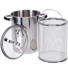Excellent Houseware Aspergepan met glazen deksel - 4.2 liter