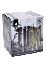 Excellent Houseware Aspergepan met glazen deksel - 4.2 liter