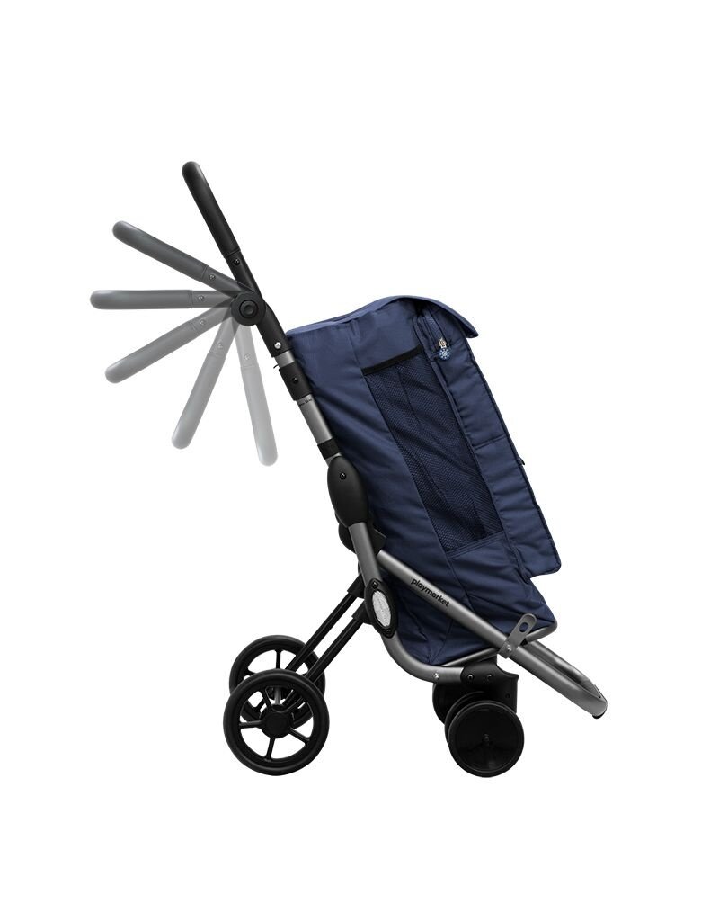 Playmarket Go Up Premium - Blauw - Boodschappentrolley