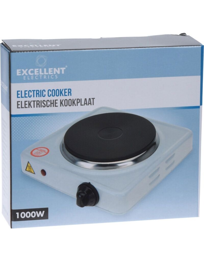 Excellent Electrics Elektrische Kookplaat - enkel - 1000W