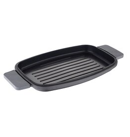 Bergner Infinity Chefs Grillplaat 42 x 22 cm -  Gegoten Aluminium  - Soft-Touch Handvaten