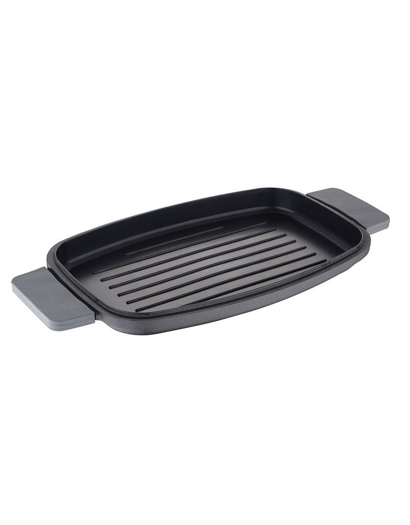Bergner Infinity Chefs Grillplaat 42 x 22 cm -  Gegoten Aluminium  - Soft-Touch Handvaten