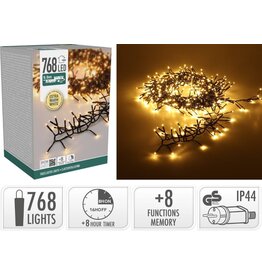 Treecluster Kerstboomverlichting - 768led - extra warm wit