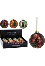 12x Glazen Kerstbal - Mat - 8cm