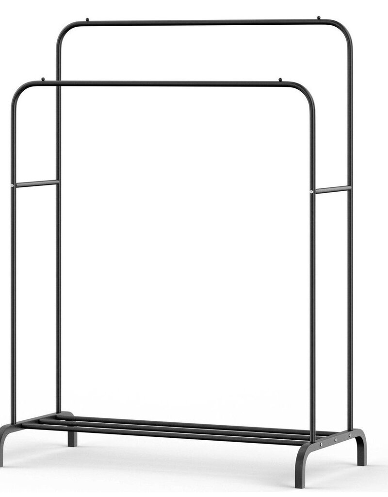 Ceruzo Kledingrek - 110x57x146 cm - mat zwart