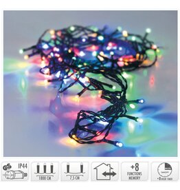 Kerstverlichting 240 led- 18m - multicolor - Timer - Lichtfuncties - Geheugen - Buiten