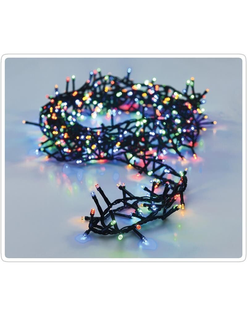 Microcluster - 400 led - 8m - multicolor - Timer - Lichtfuncties - Geheugen - Buiten