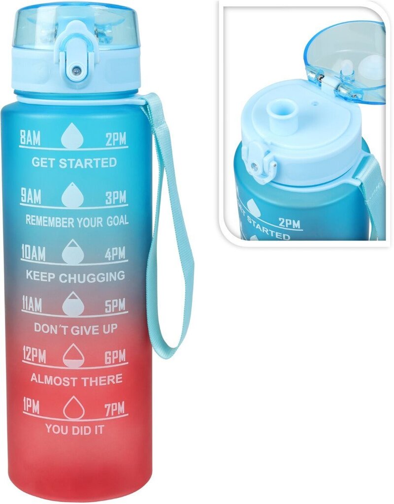 Excellent Houseware Motivatie Waterfles - Drinkfles 1 liter