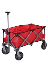 Bolderkar opvouwbaar - rood - 90x49x58 cm