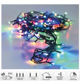 Kerstverlichting 320 led- 24m - multicolor - Timer - Lichtfuncties - Geheugen - Buiten