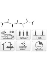 Kerstverlichting 320 led- 24m - multicolor - Timer - Lichtfuncties - Geheugen - Buiten