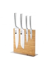 Bergner Messenset met Magneetblok - 5 delig - RVS en bamboe