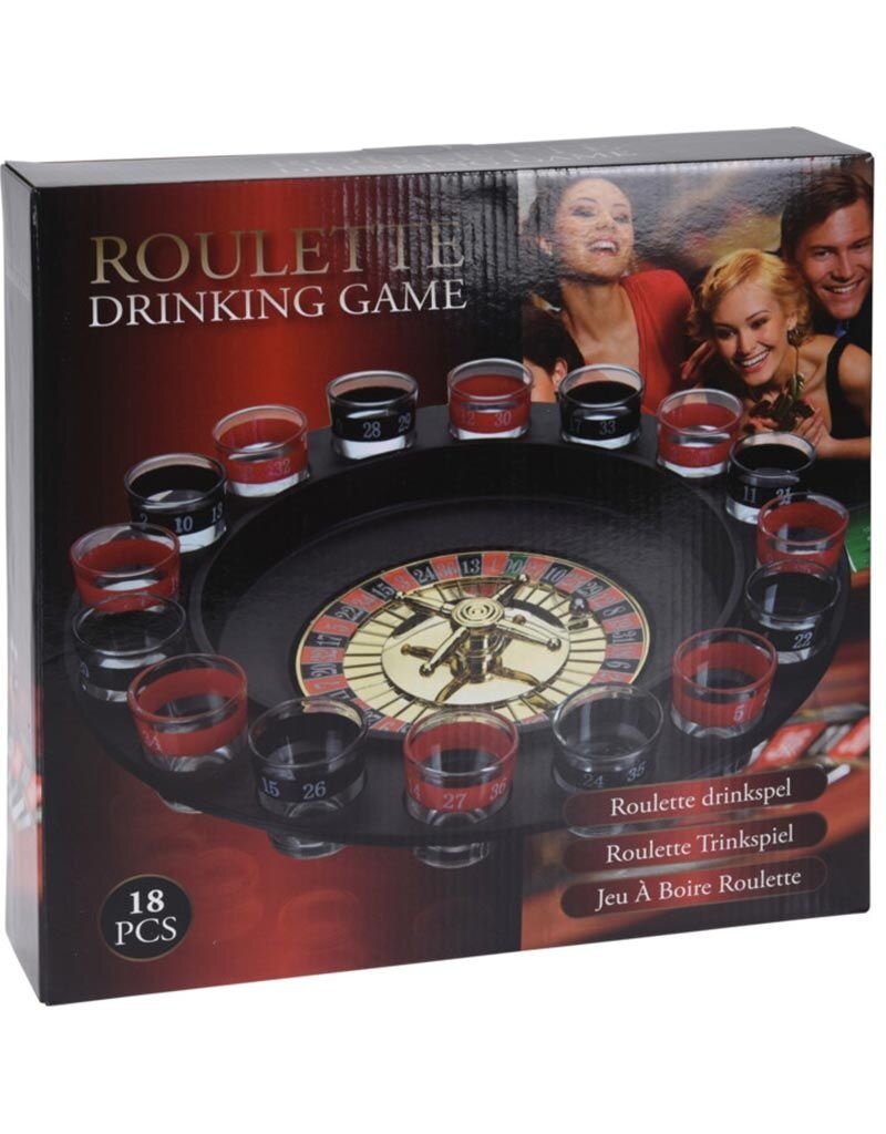 Roulette Drankspel - 16 shotglaajes