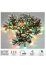 Clusterverlichting 192 led -  1.4m - three tone traditional - Batterij - Lichtfuncties - Geheugen - Timer