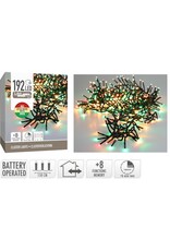 Clusterverlichting 192 led -  1.4m - three tone traditional - Batterij - Lichtfuncties - Geheugen - Timer