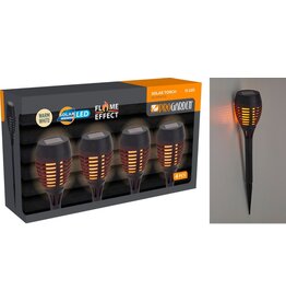 ProGarden Solar Tuinfakkels - 4 stuks
