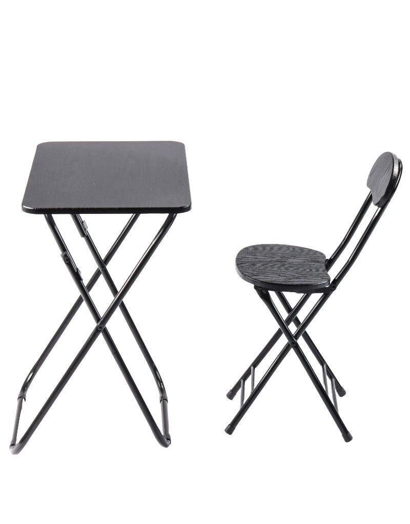 Ceruzo Klaptafel met Stoel - Zwart