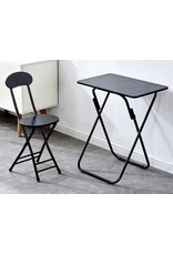 Ceruzo Klaptafel met Stoel - Zwart