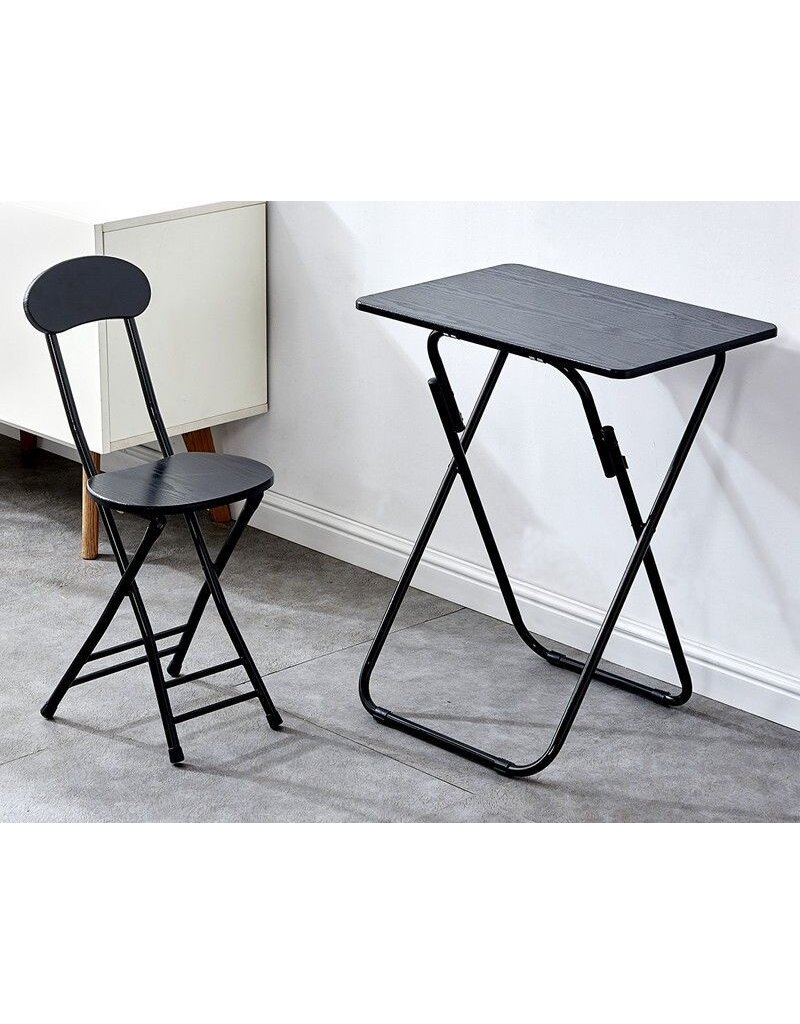 Ceruzo Klaptafel met Stoel - Zwart