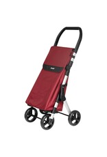 Duett Muuvi Up Boodschappentrolley - Tasinhoud 46L - 4 Wielen - Opvouwbaar - Rood