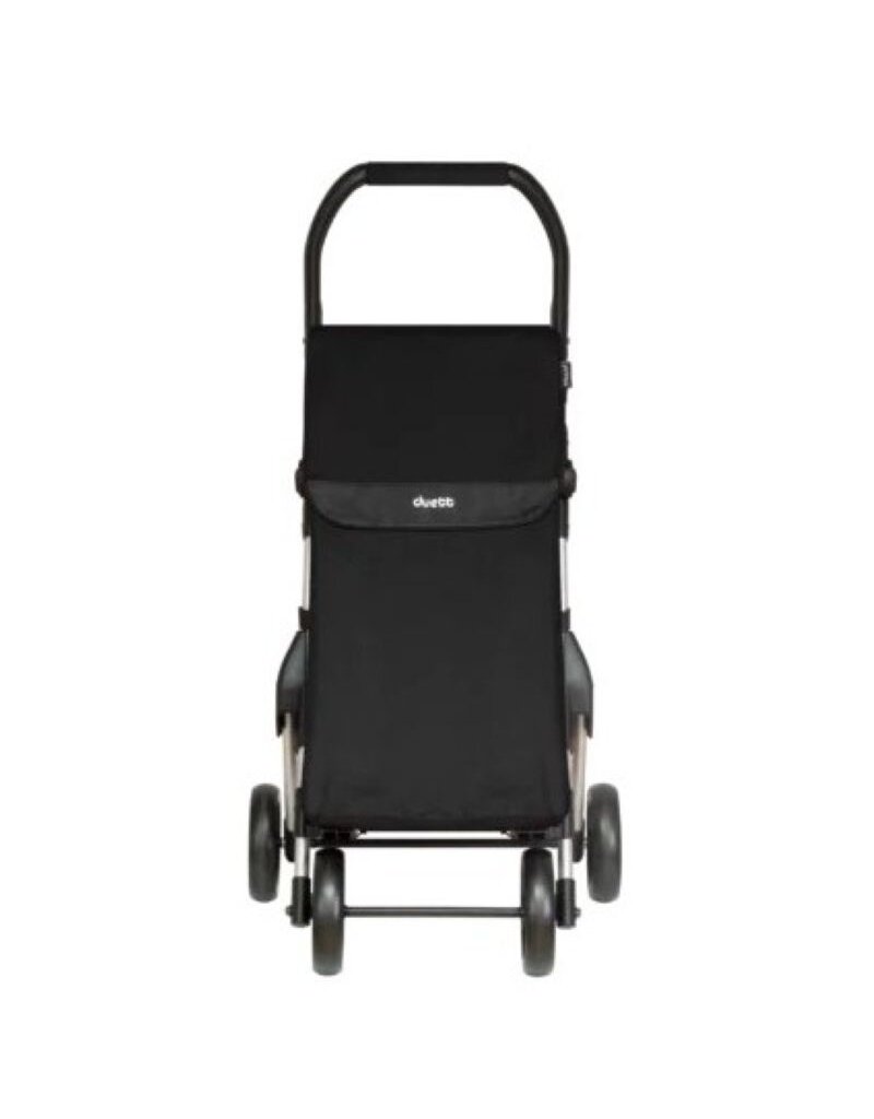 Duett Muuvi Up Boodschappentrolley - Tasinhoud 46L - 4 Wielen - Opvouwbaar - Zwart