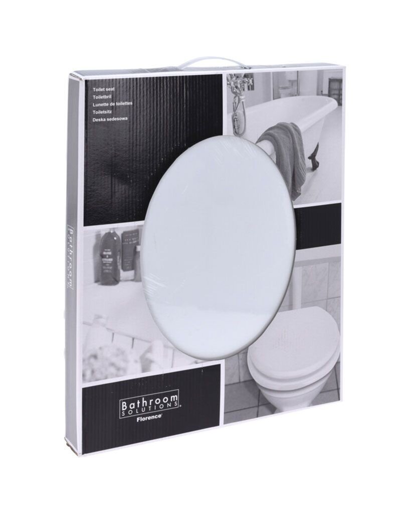 Bathroom Solutions Toiletbril MDF - Hout - Wit