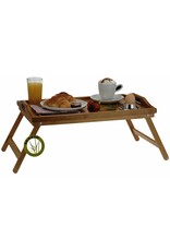 Excellent Houseware Bamboe dienblad voor op bed - 50x30cm