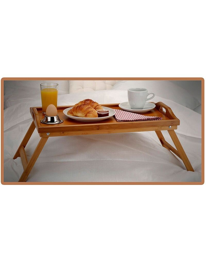 Excellent Houseware Bamboe dienblad voor op bed - 50x30cm