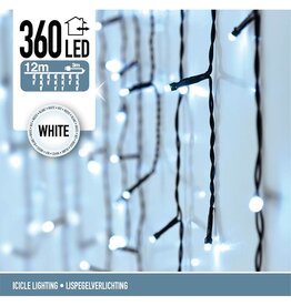 IJspegel verlichting - 360 LED's  -12 meter - wit