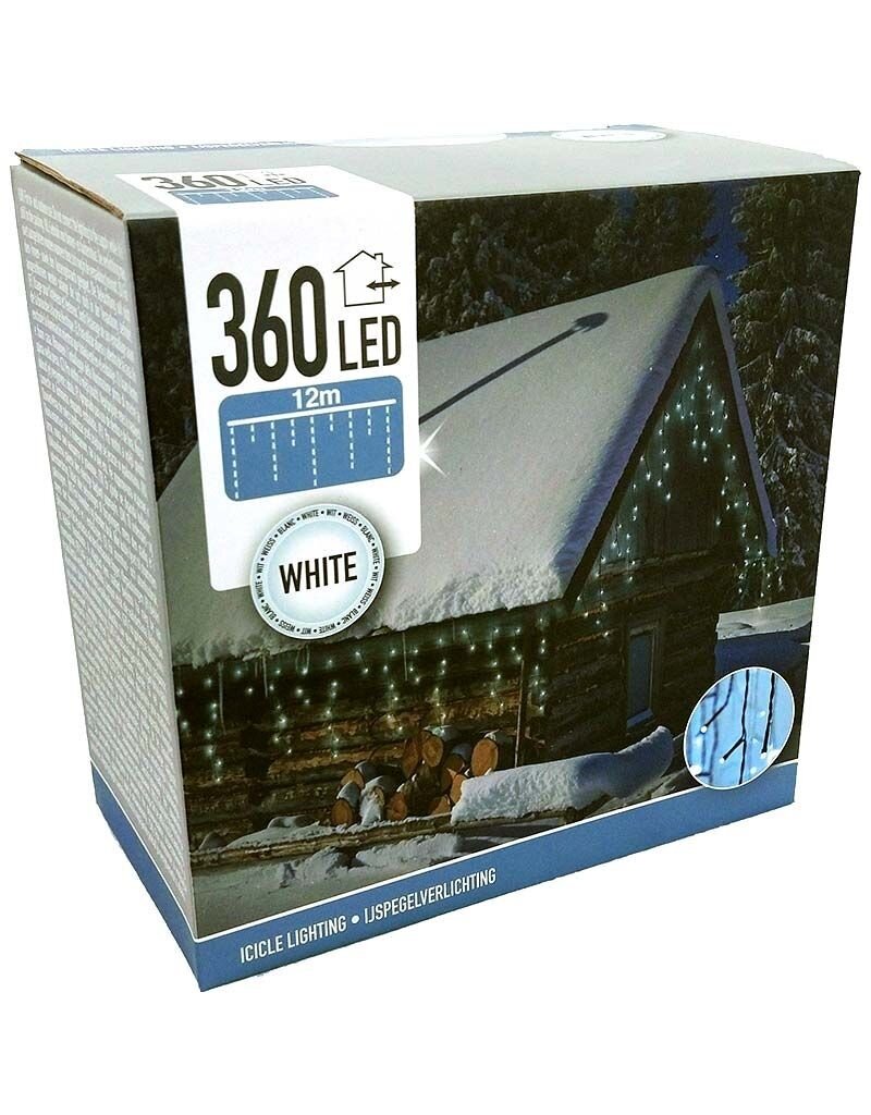 IJspegel verlichting - 360 LED's  -12 meter - wit