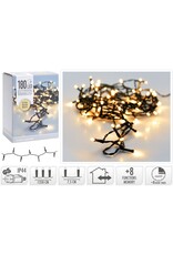 Kerstverlichting 180 led- 13.5m - extra warm wit - Timer - Lichtfuncties - Geheugen - Buiten
