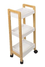 Ceruzo Opbergtrolley - Verrijdbaar Keukenrek - 3 etages