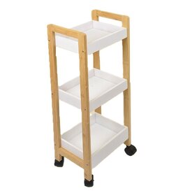 Ceruzo Opbergtrolley - Verrijdbaar Keukenrek - 3 etages