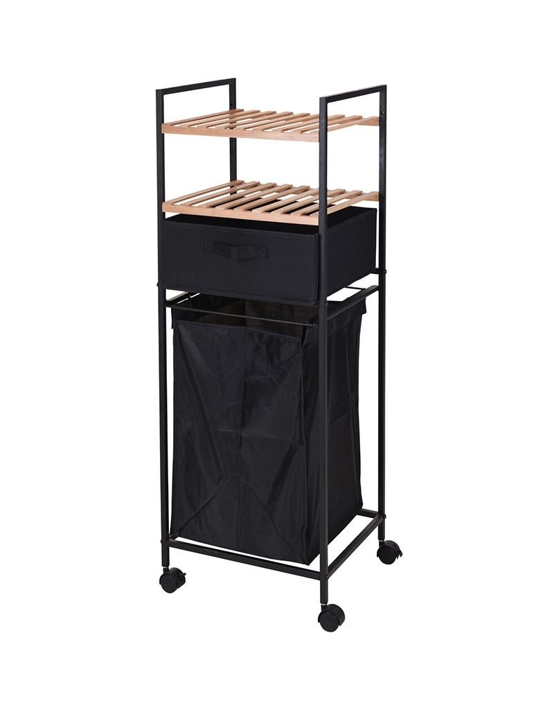 Bathroom Solutions Badkamerrek met Wasmand, Mand en 2 Rekken