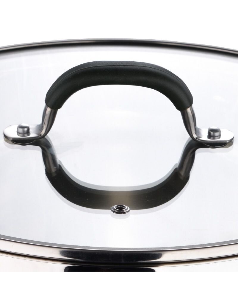 Bergner Midnight RVS Soeppan met  Deksel - Inductie - 28cm - 9.5L