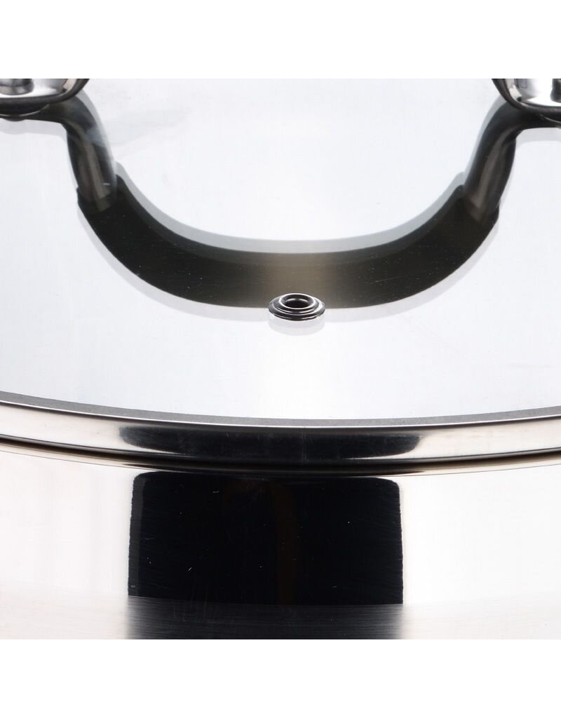 Bergner Midnight RVS Soeppan met  Deksel - Inductie - 28cm - 9.5L