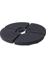 Parasoltegels - 48x48 cm - Vulbaar - 4 stuks - voor Kruisvoet