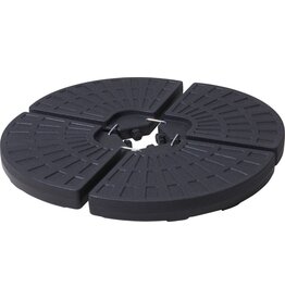 Parasoltegels - 48x48 cm - Vulbaar - 4 stuks - voor Kruisvoet